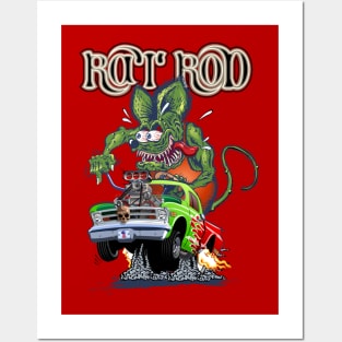 Cartoon Rat Rod Posters and Art